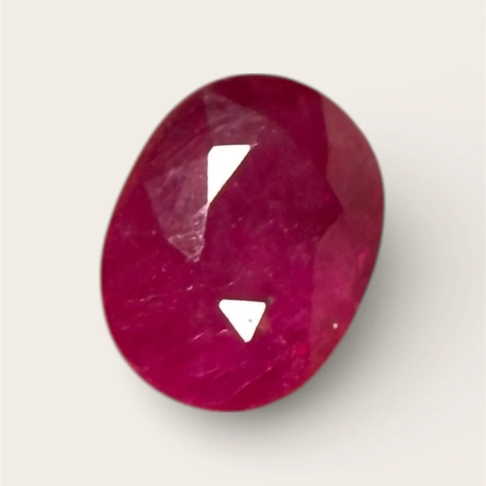 1 Carat Burma Ruby Oval Cut Natural Loose Red Gemstone